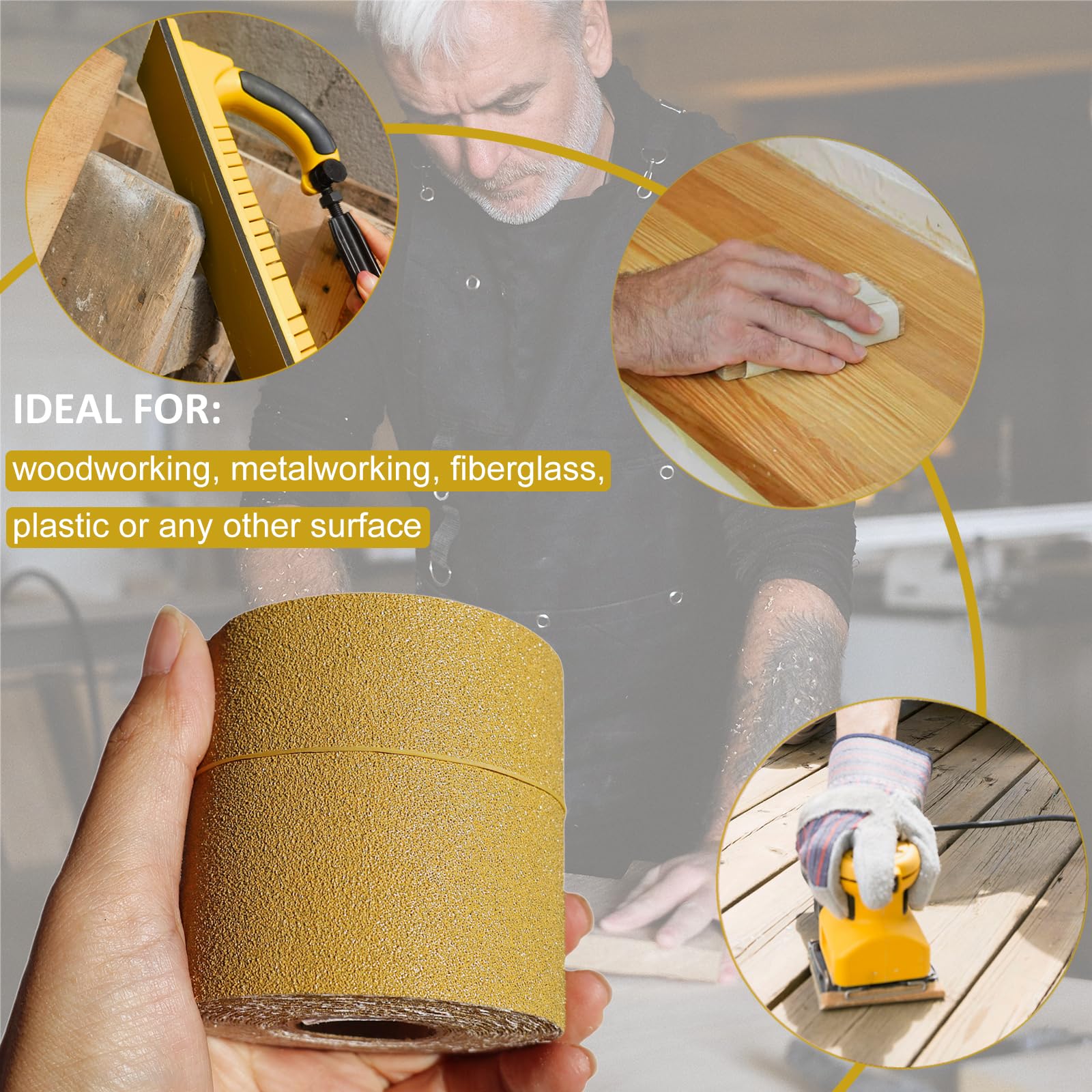 30 Yard Sanding Sheet Roll Kit - Automotive & Woodworking -4