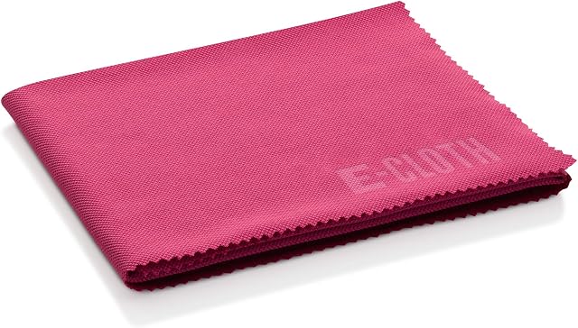 E-Cloth Glass & Polishing Cloth, Microfibre, Assorted Colours, 1 Pack