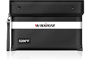 Fire-Resistant Cash Security Bag, Waterproof Document Pouch