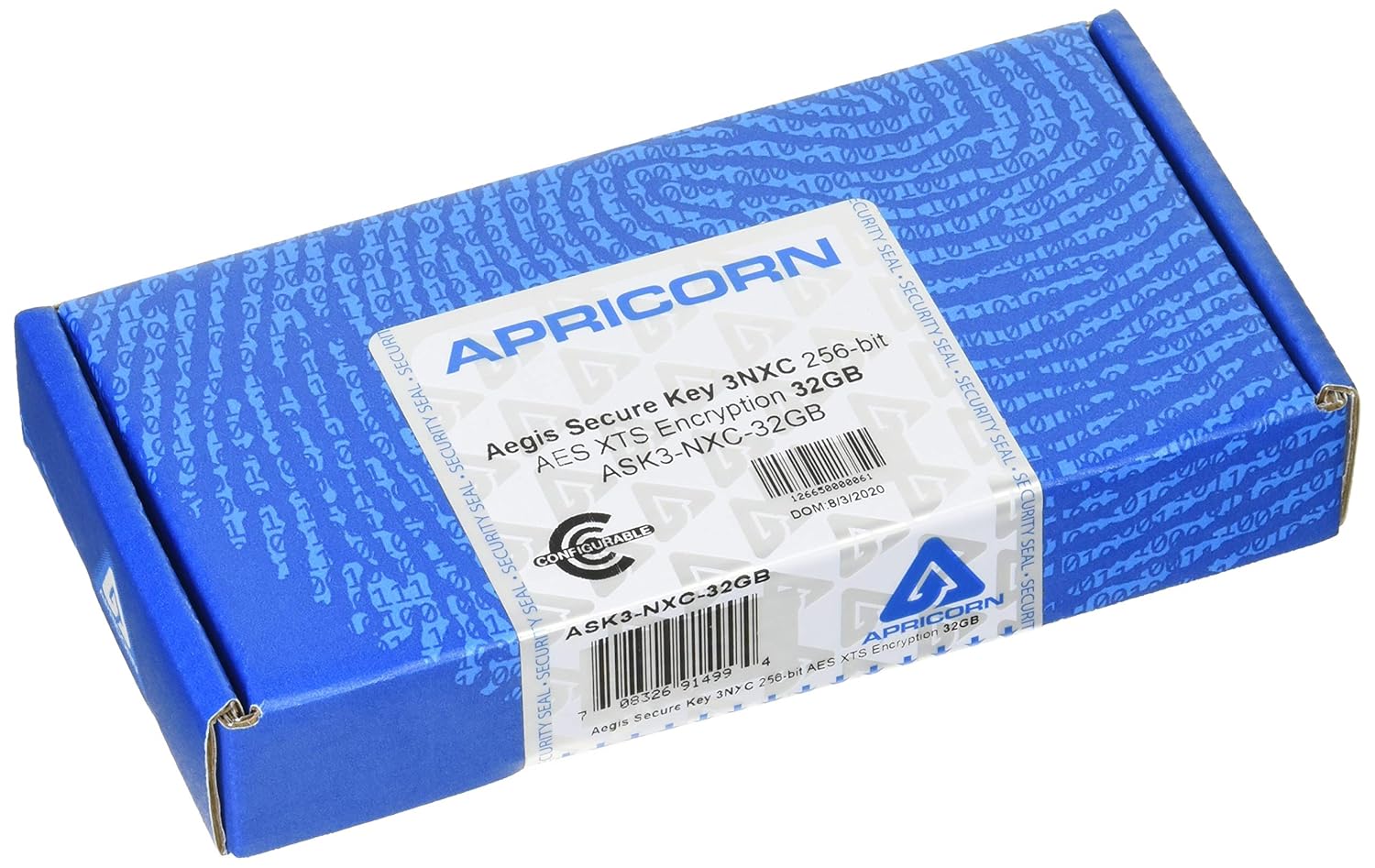 Apricorn Aegis Secure Key 3NXC Encryption USB Memory 32GB USB 3.0 ...