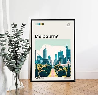 Melbourne Australia Poster, Melbourne Poster, Print Abstract Minimalist Art Australia Wall Hanging Wall Print Art 278 Photo