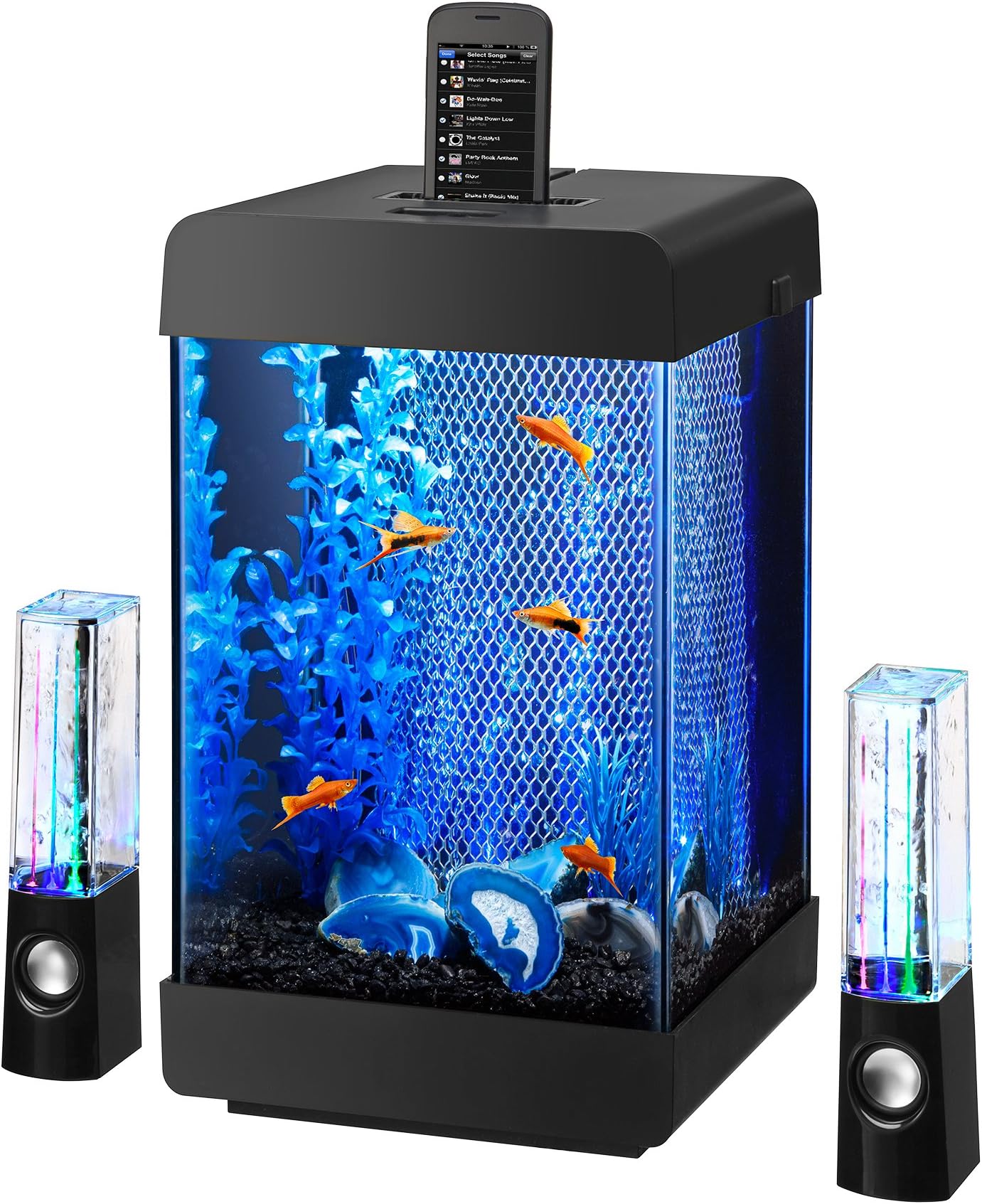 Aqueon Jukebox 5 LED Fish Tank Aquarium Kit