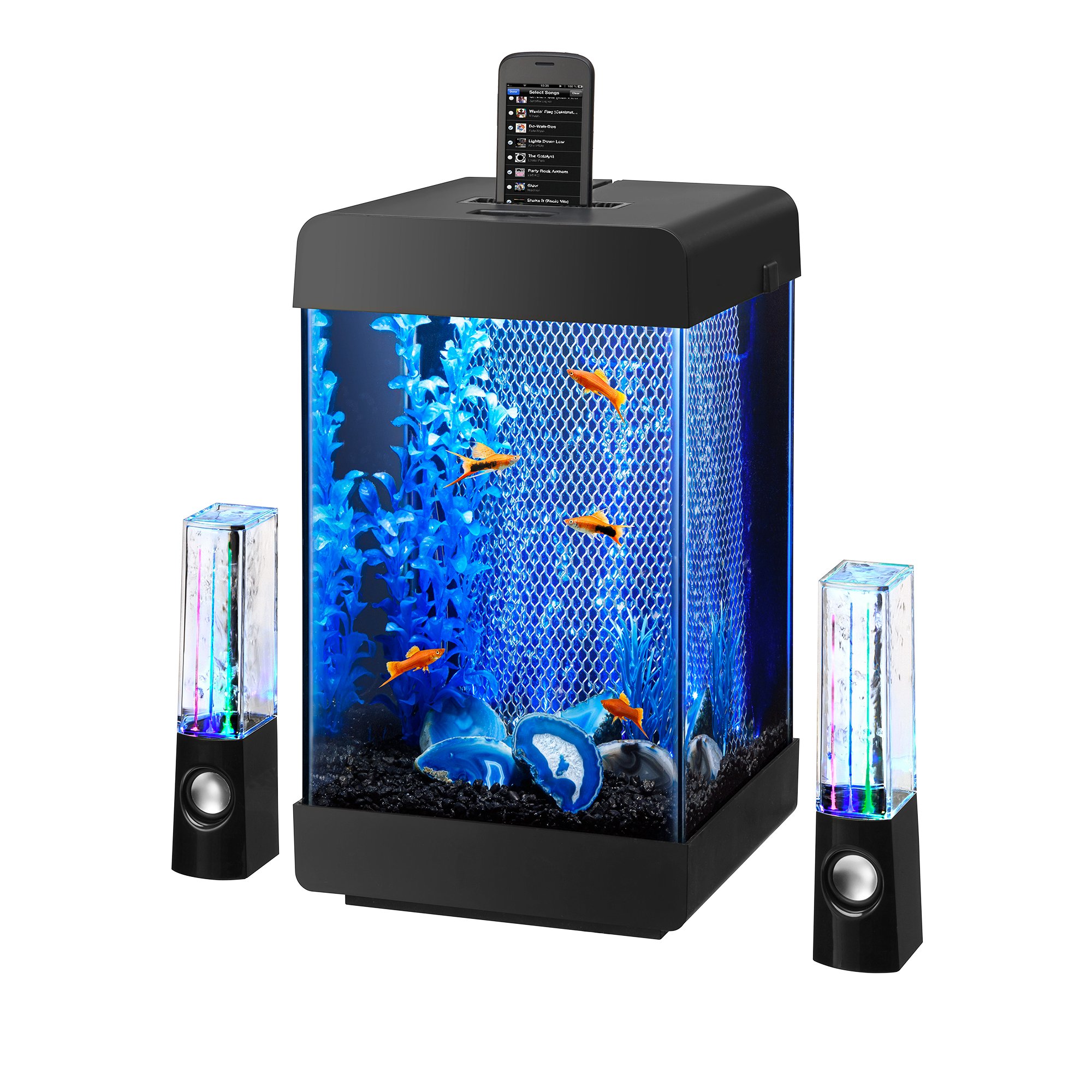 Aqueon Jukebox 5 LED Fish Tank Aquarium Kit