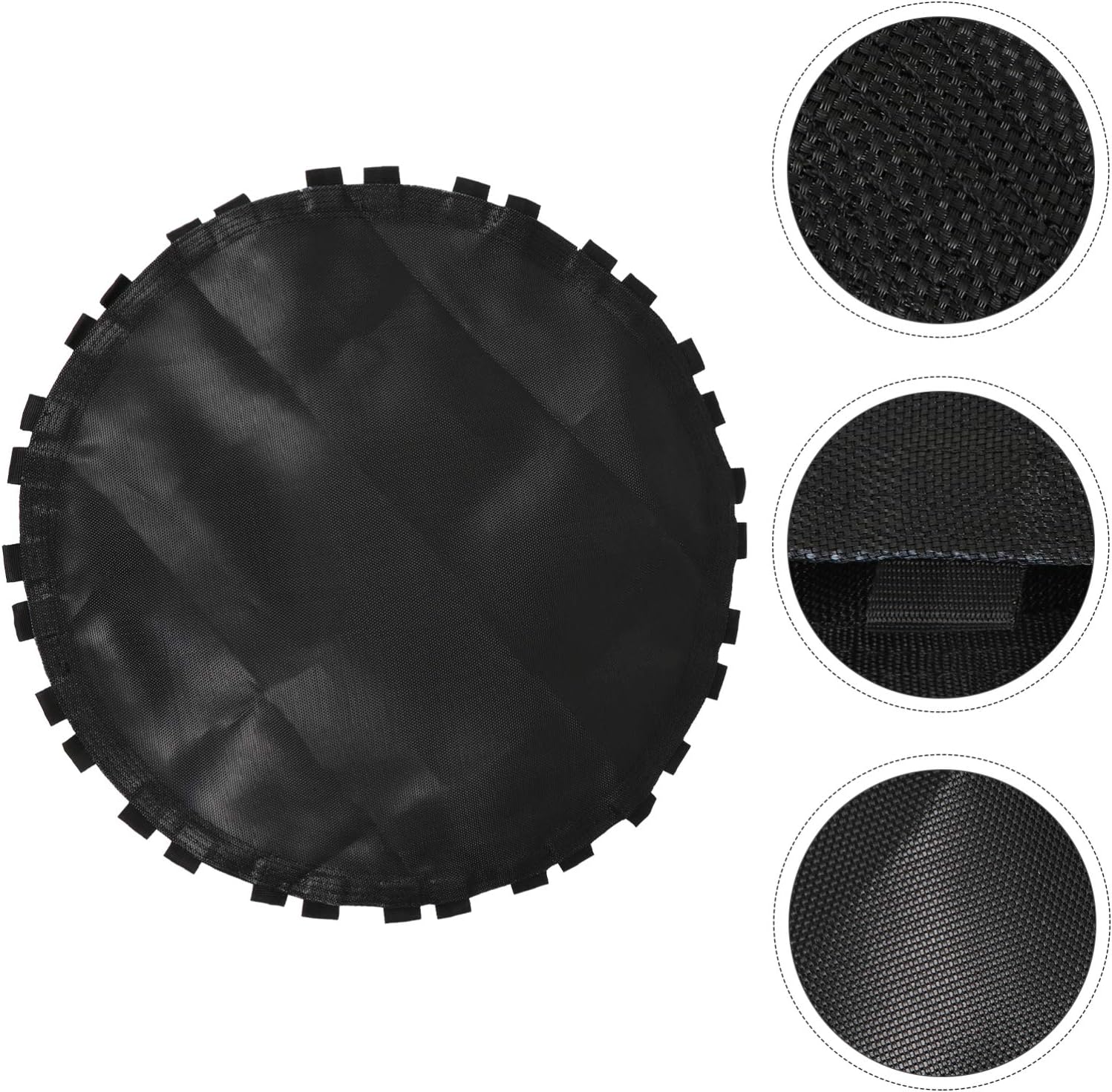 GANAZONO 1Pc Replacement Jumping Mat for Round Trampoline Durable Heavy Duty Cloth with Rings for Outdoor and Garden Fitness Activities