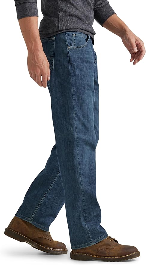 Jeans Cinq Poches Classique Jean Wrangler Authentics Regular Fit - Denim Stretch Comfort Flex Pour Homme Pantalon Denim Stretch