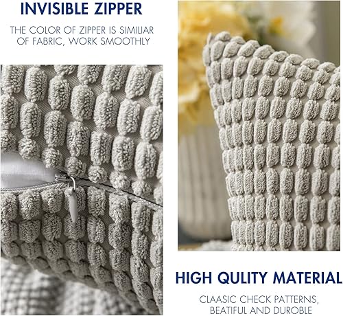 Vista 81 de MIULEE - Fundas de almohada decorativa Funda de cojín suave y sólida para sofá cama Dormitorio.