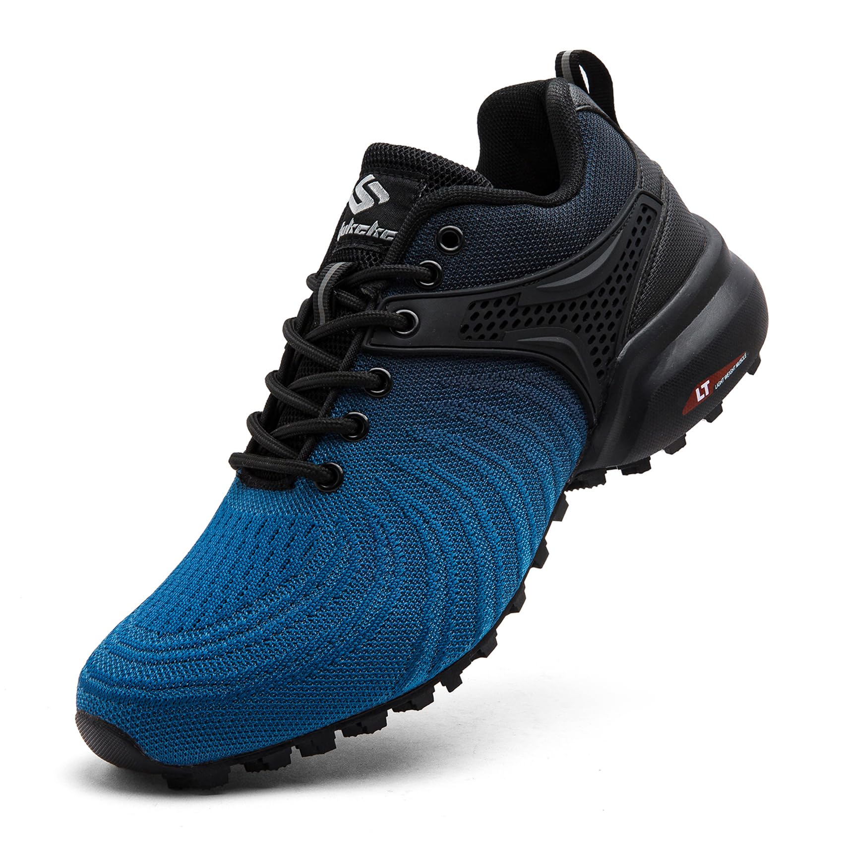 Unitysow Men's Trail Running Shoes Lightweight Breathable Walking Hiking Sneakers Outdoor Athletic Tennis Cross Training Shoes