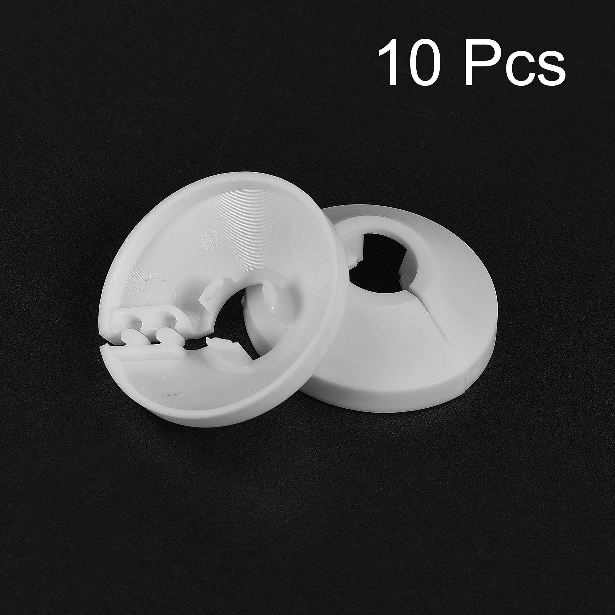 TOP-VIGOR 10pcs 13mm Pipe Cover Decoration, Click-in PP Plastic Escutcheon Pipe Collar for Water Pipe Drain Line - Image 3