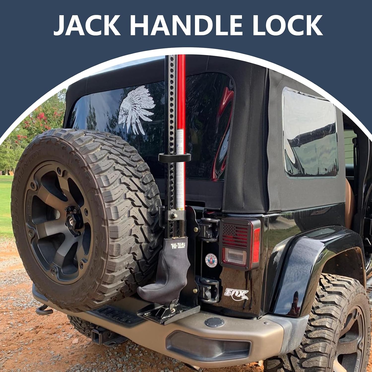 Handle Keeper for Jacks, Rubber Jack Handle Bar Protector, Rust-Resistant & Sun-Resistant, Off Road Jack Mount for Holding High Lift Jacks in Place, Lifting Car Accessories