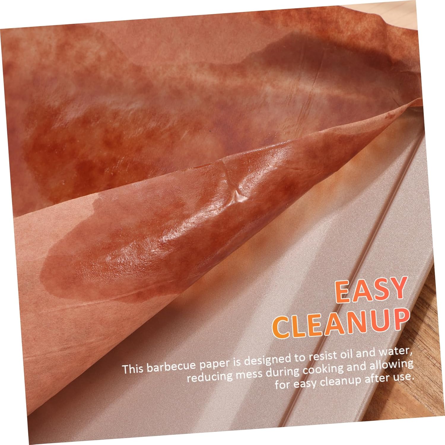 Mikinona 1roll Butcher Paper Greaseproof Kraft Paper Sheet for Air Fryers Baking and Grilling Tear-resistant Easy to Cut Moisture-resistant for Safe Food Wrapping
