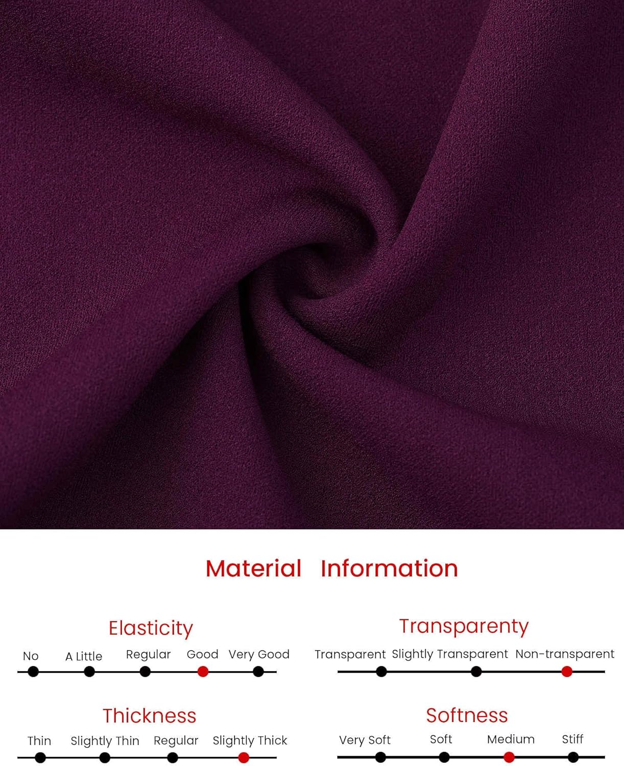 Women's Elegant Sheath Dress Asymmetrical Neckline Wear to Work Pencil Dresses - Image 5