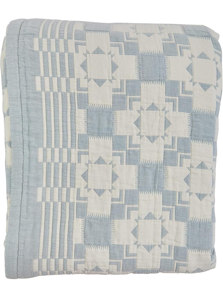 Blue Pendleton Matelasse Queen Cotton Bedding