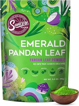 Suncore Foods Emerald Pandan Leaf Powder 3.5oz | Gluten Free | Vegan
