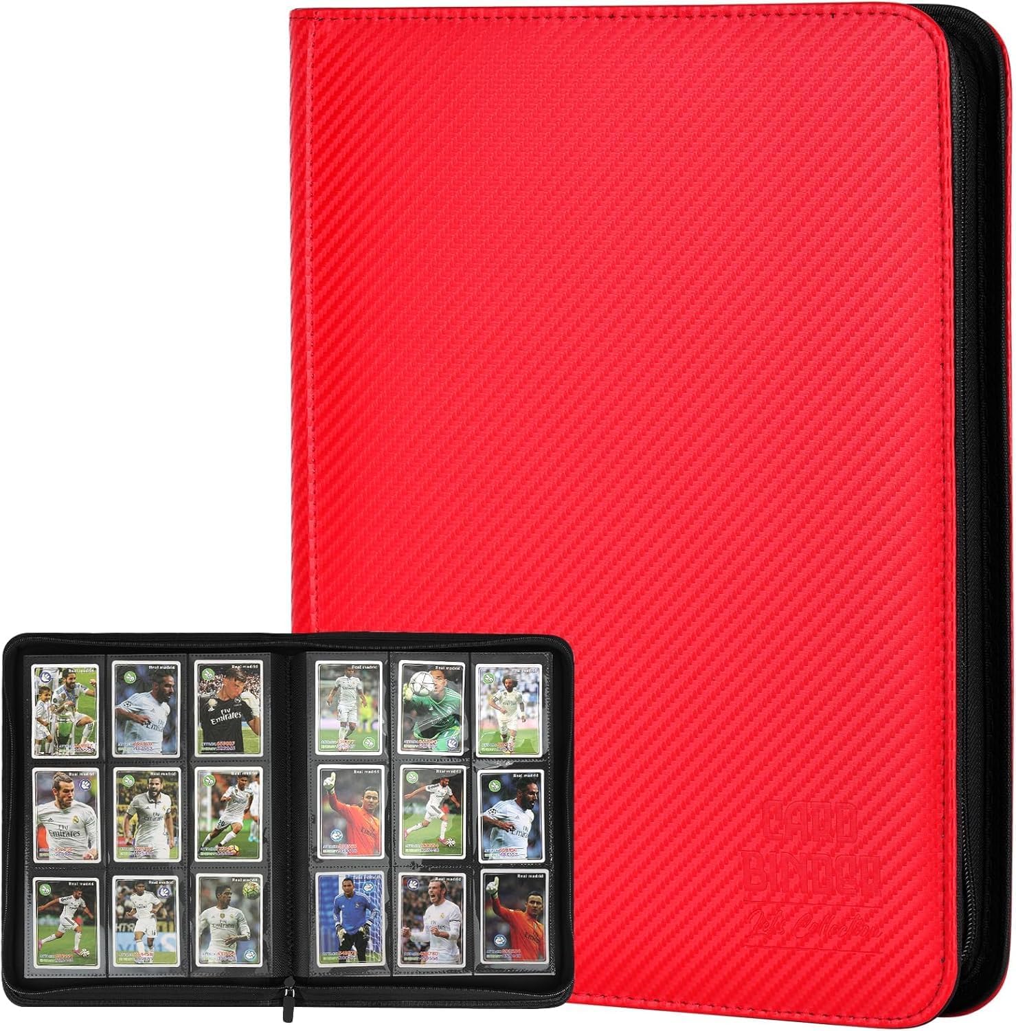 Trading Card Binder, Premium 9 Pocket Double Sided 540 Pocket PU Card Collection Binder, Collectible Trading Card Albums for MTG, TCG, Sport Card, Game Cards (5 PACK)