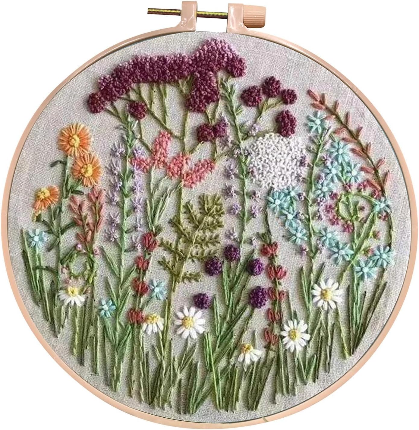 Beginners Embroidery Flower Kit, Embroidery Kits For Adults Beginners