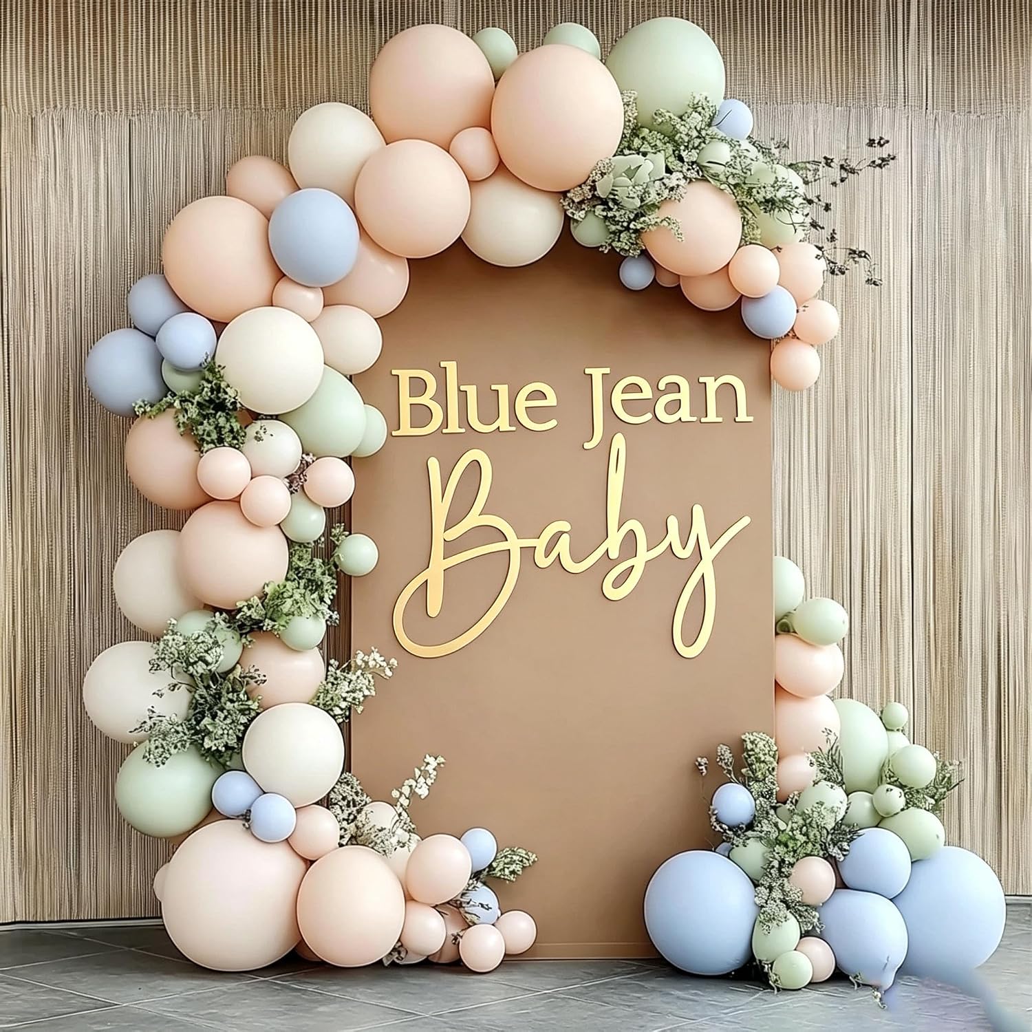 Blue Jean baby Sign for Backdrop,Acrylic Mirror Baby Shower Decorations,a Little Denim Baby Is On The Way Decorations for Birthday Party Decoration Welcome Boy or Girl Blue Jean Clothes Pregnancy Party Decorations