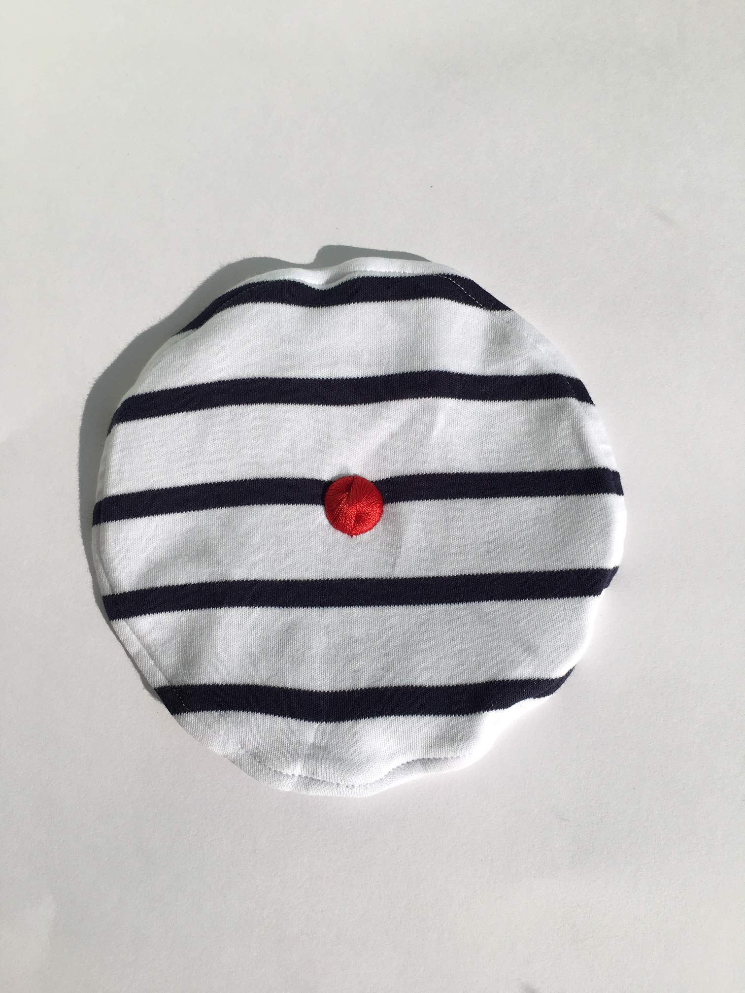 Robe marinière Bleu Marine et Blanc avec Broderie Motif