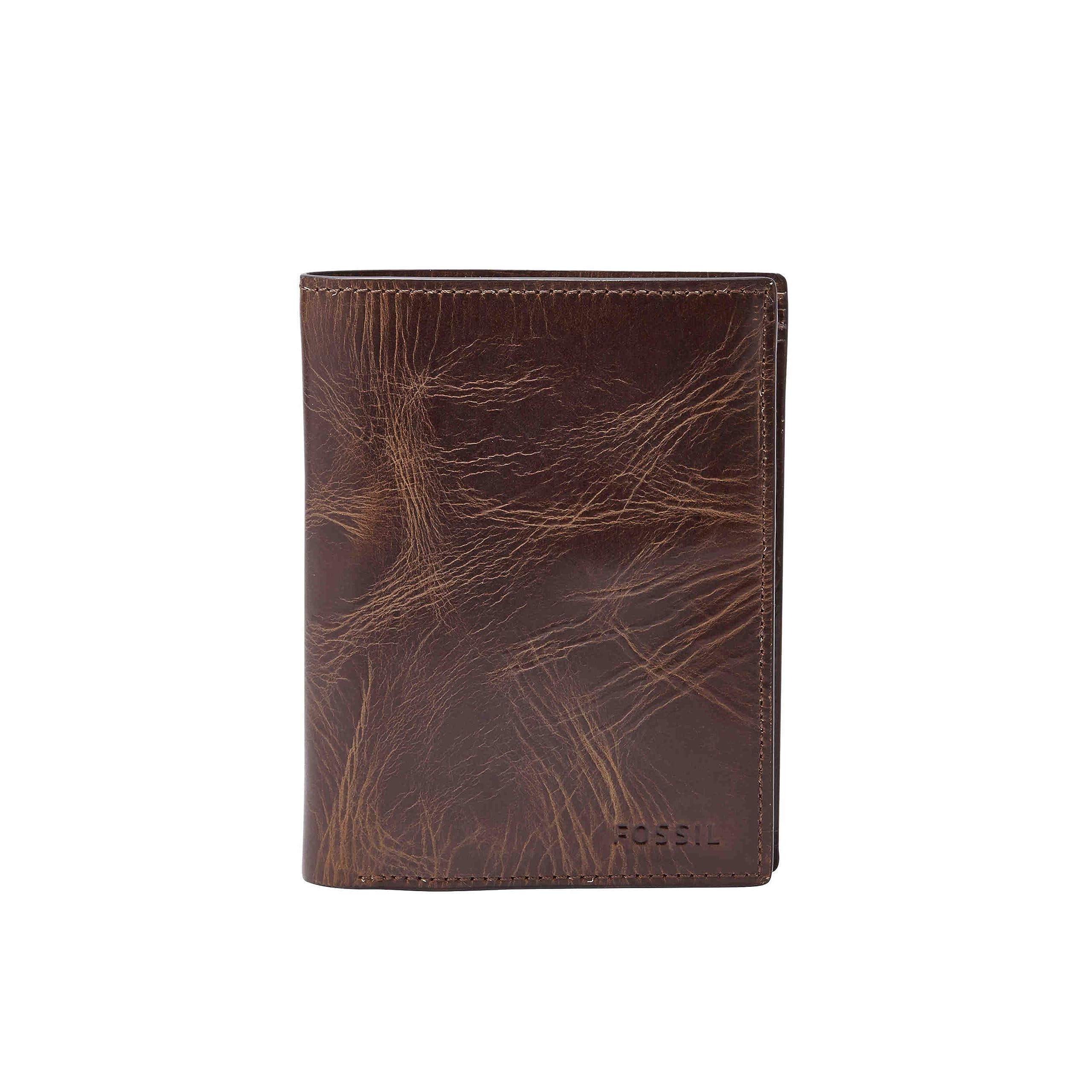 Leather Derrick Dark Brown Men's Wallet (ML3686201)-image-42