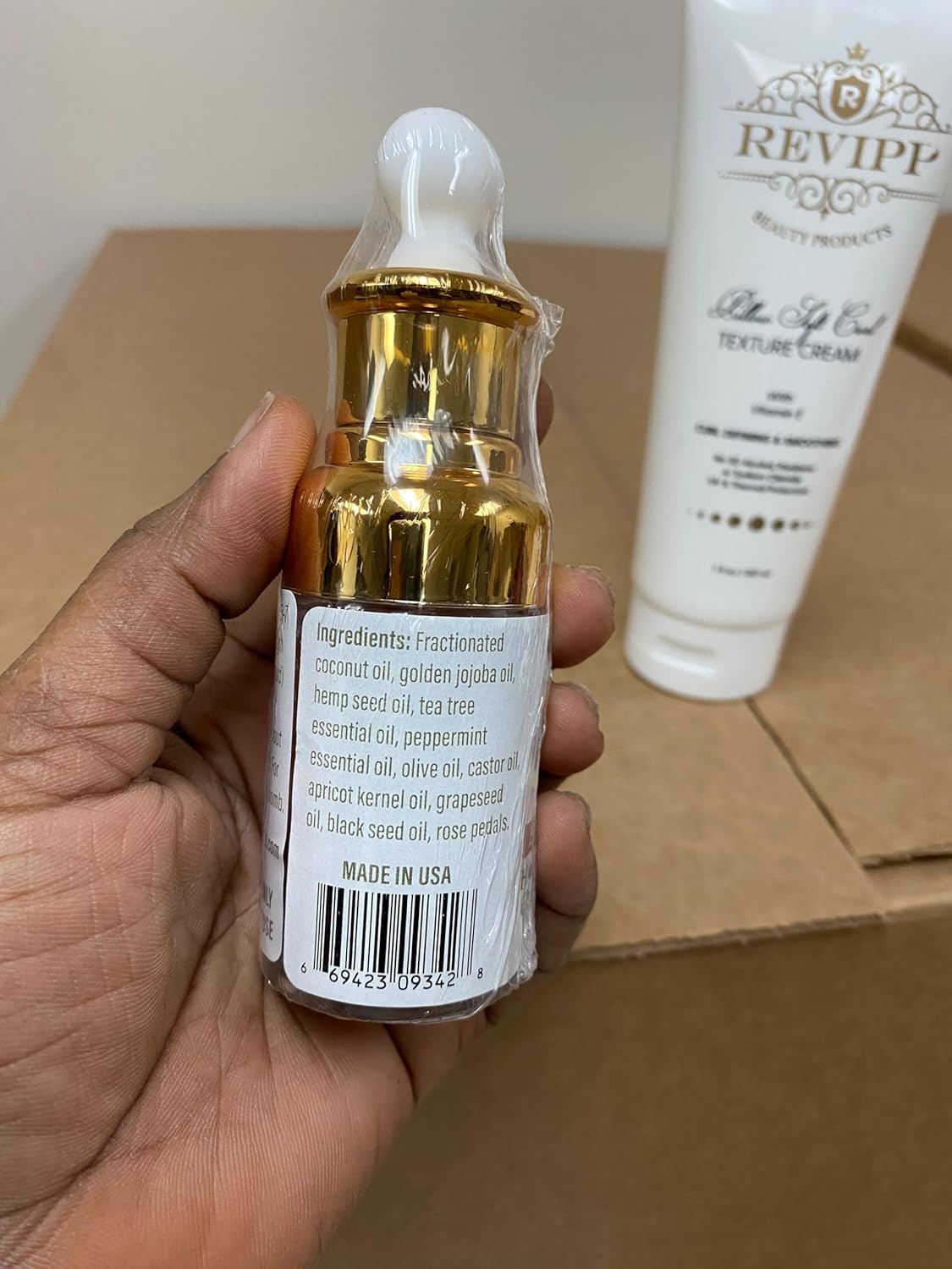 REVIPP Texture Cream Hair and Beard Growth Oil - Unlock Your Hair and Beard's Potential- Nourish, Strengthen, and Grow