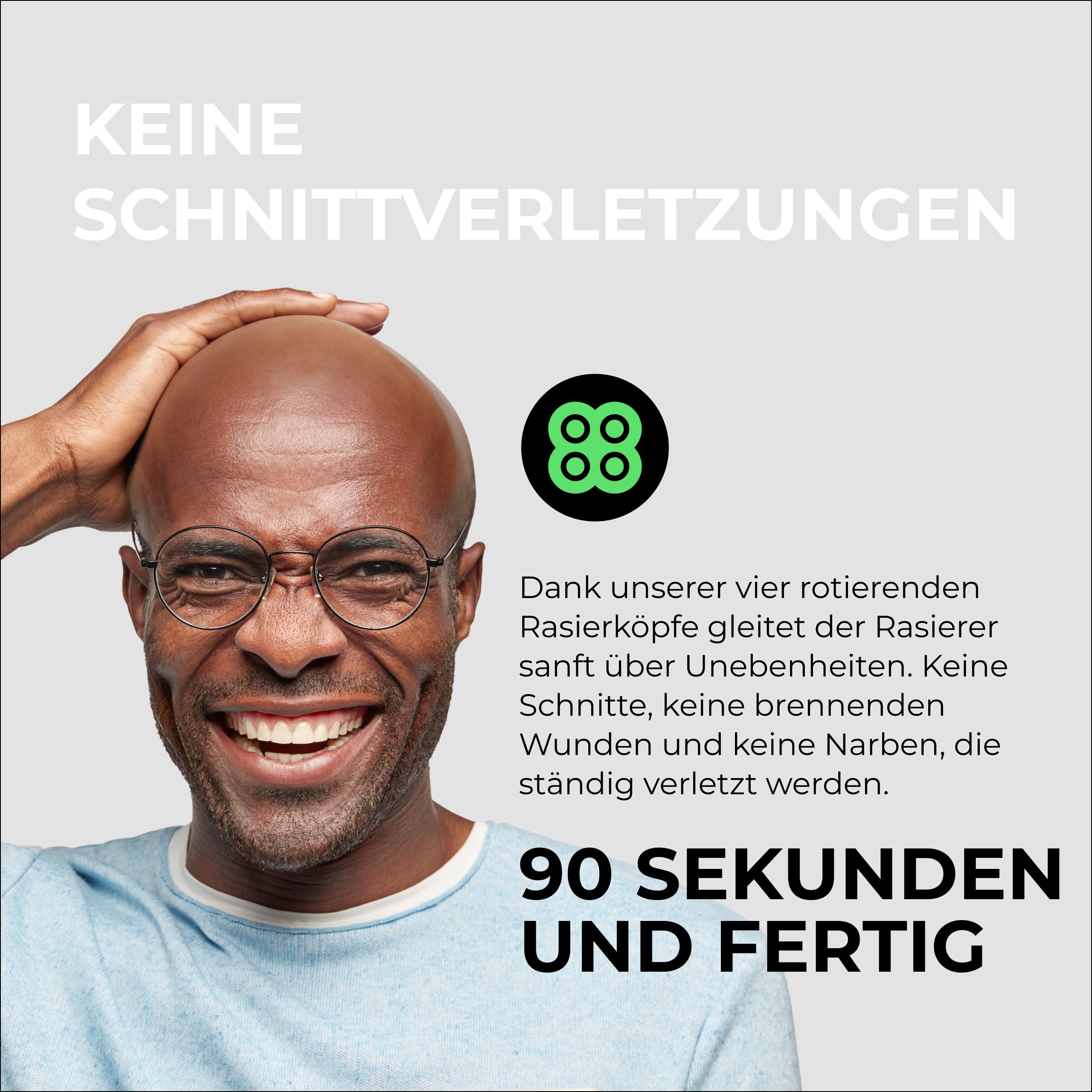 Skull Shaver Pitbull Platinum Pro - Elektrorasierer für Herren - Kabellos, Wiederaufladbar, Nass & Trocken, Ergonomisch für Glatzen - Mit Rinse Stand & Reiseetui – Mit Zusatzklinge | Elektrorasierer für Herren, Kabellos, Wiederaufladbar, Nass & Trocken, E