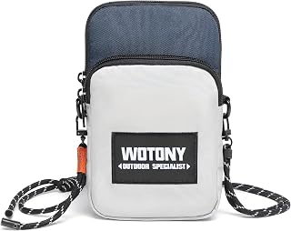 RFID Blocking Small Crossbody Phone Bag, Waterproof Cell Phone Neck Pouch with Adjustable Strap, Mini Shoulder Wallet Purse for Cards, Travel Beach Gym Daily Use, Fit Most Smartphones