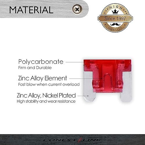 Miniatura 8 de Conext Link ATMLP7.5-50 ATM Fusible de perfil bajo niquelado 50 unidades (7.5 Amp) (14481)