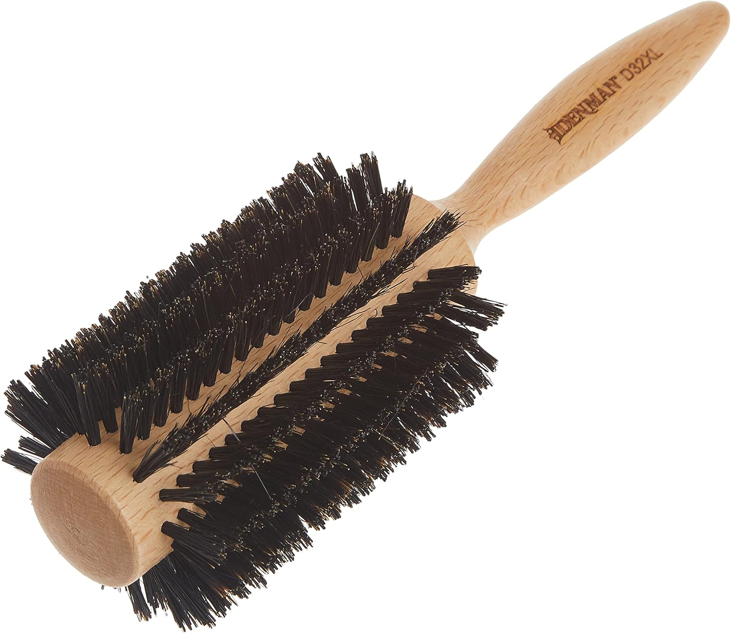 Denman D32XL Wooden Curling Radial Hair Brush, 30 mm, X-Large, Light Brown - Image 5