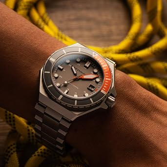 Spinnaker Dumas Mens Watch - Automatic Dive Watch for Men, 44mm Stainless Steel Case, Stainless Steel Strap, Water Resistant 300m, SP-5081