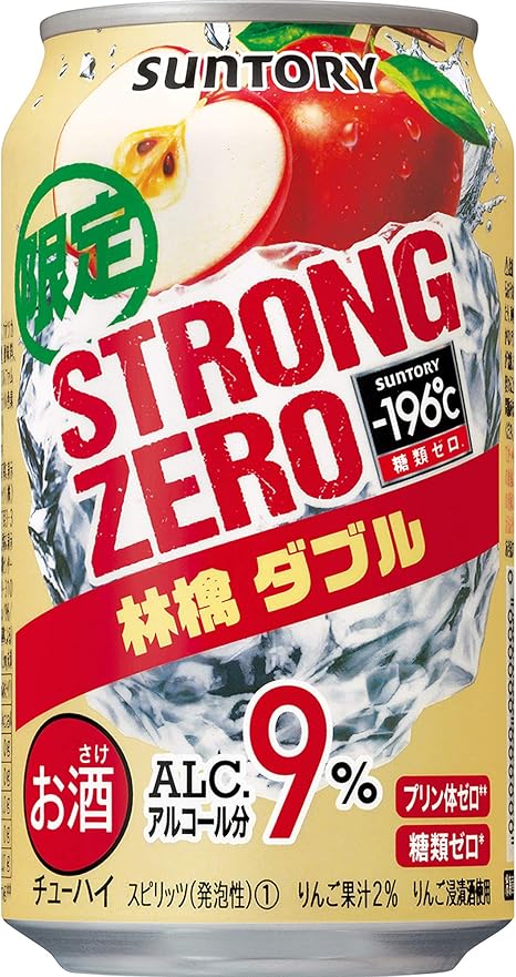 Amazon Co Jp サントリー 196 ストロングゼロ 林檎ダブル チューハイ 350ml 24本 食品 飲料 お酒