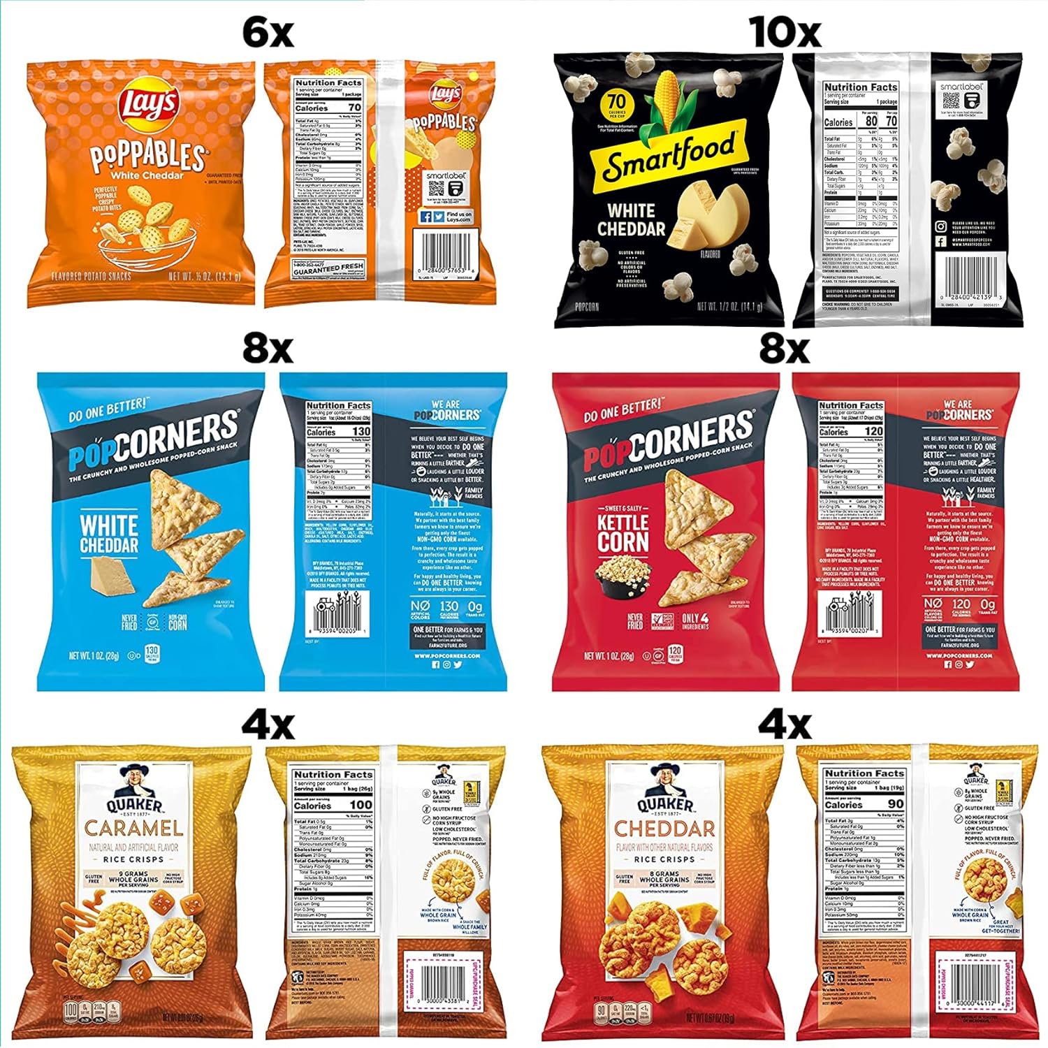 Frito-Lay Smart Snacks with Baked, Smartfood, Rold Gold and Jack Link’s Beef Jerky, 24 Count Variety Pack​ : Everything Else