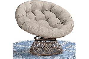 Bme 40" Ergonomic Wicker Papasan Chair: Upgrade Your Comfort Zone
