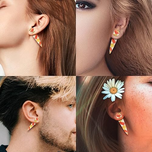 Miniatura 4 de Stuppendux 2pc Ear Glass Spiral Tapers Plugs Tunnels Expander Hanger Gauges Earrings Stretching Body Piercings Jewelry Gauges 4G-12'' 5MM-12MM