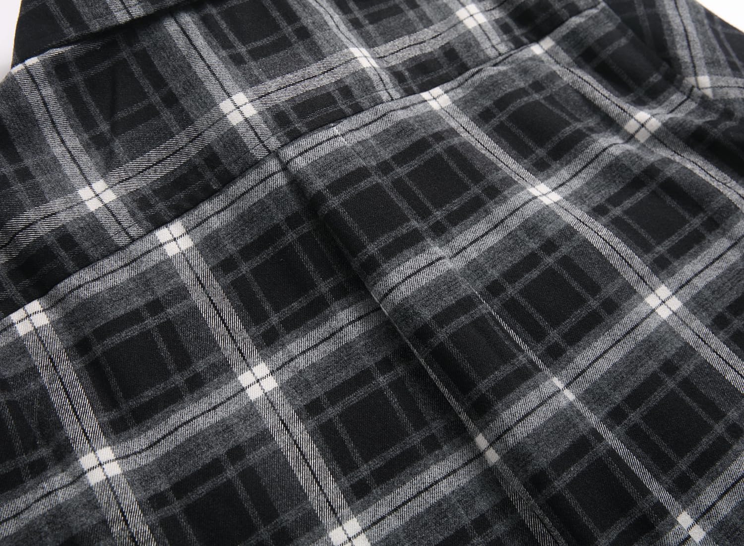 Premium Flannel Shirt for Men, Brushed Utility Casual Plaid Shirt, Button-Down Long Sleeve with Pockets - Image 2