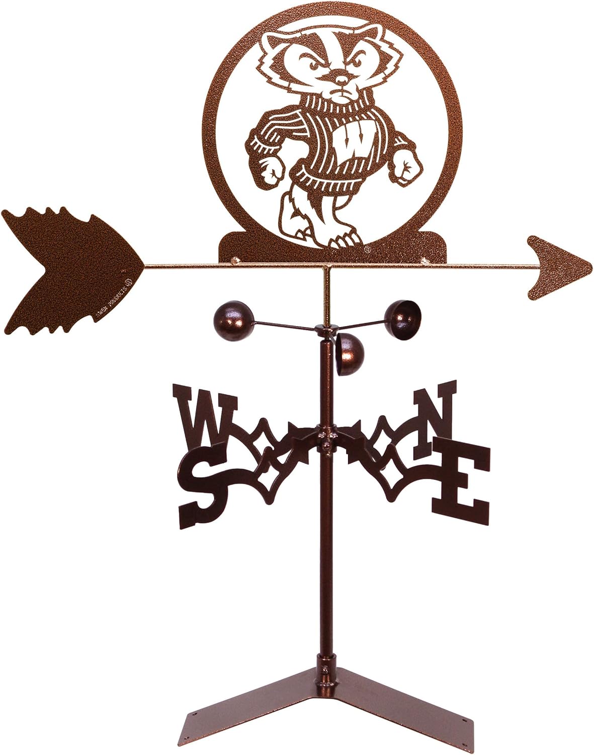 SWEN Products Wisconsin Badgers Bucky Weathervane (Roof Mount Included)