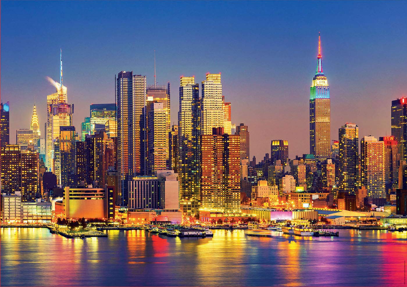 Amazon.com: Educa 18466 1,500 Pieces, Manhattan by Night, Puzzle