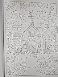 Amazon.com: Creative Haven Farm Sweet Farm Coloring Book (Adult ...
