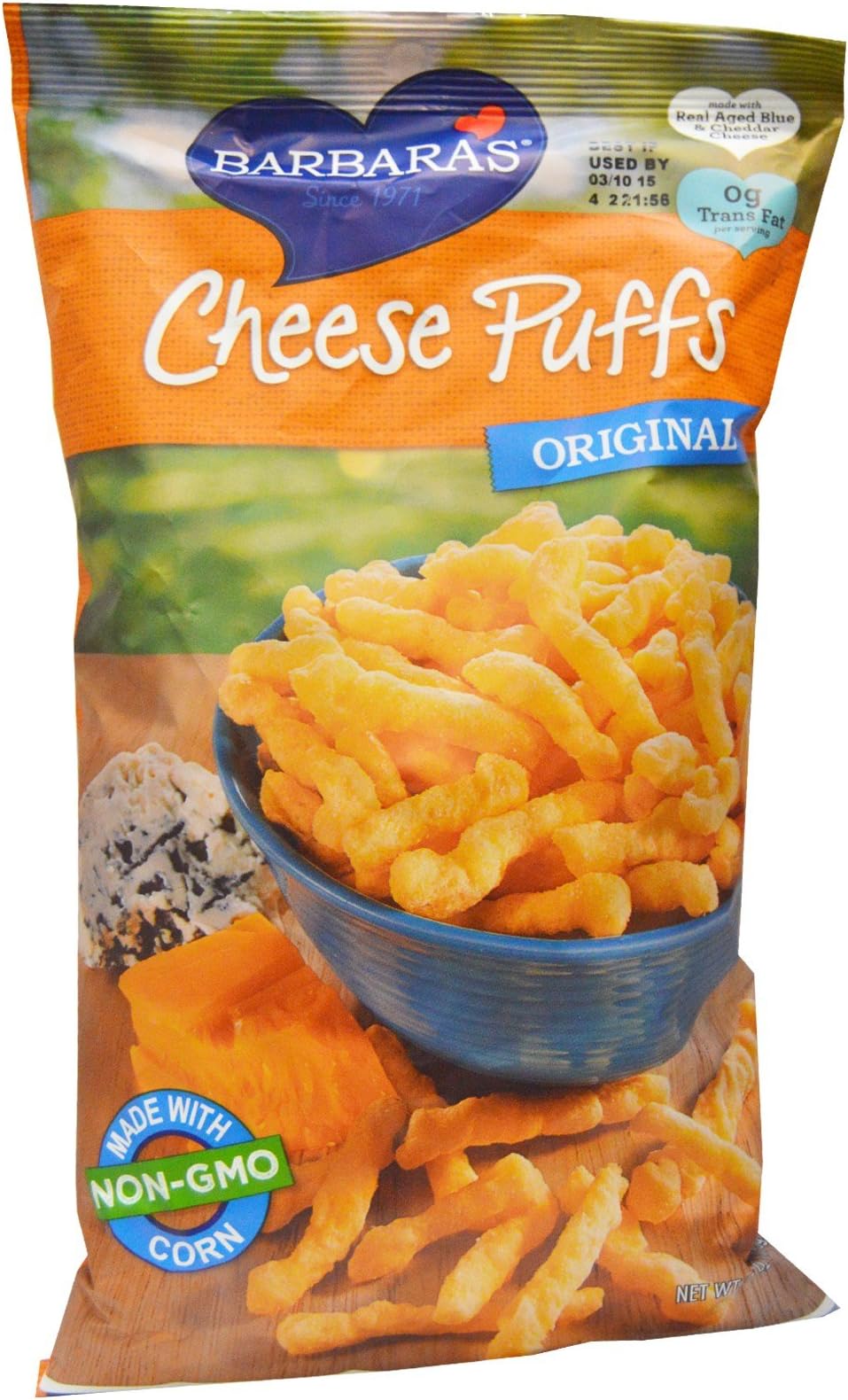 Barbara's Bakery, Cheese Puffs, Original, 7 oz(Pack of 2)