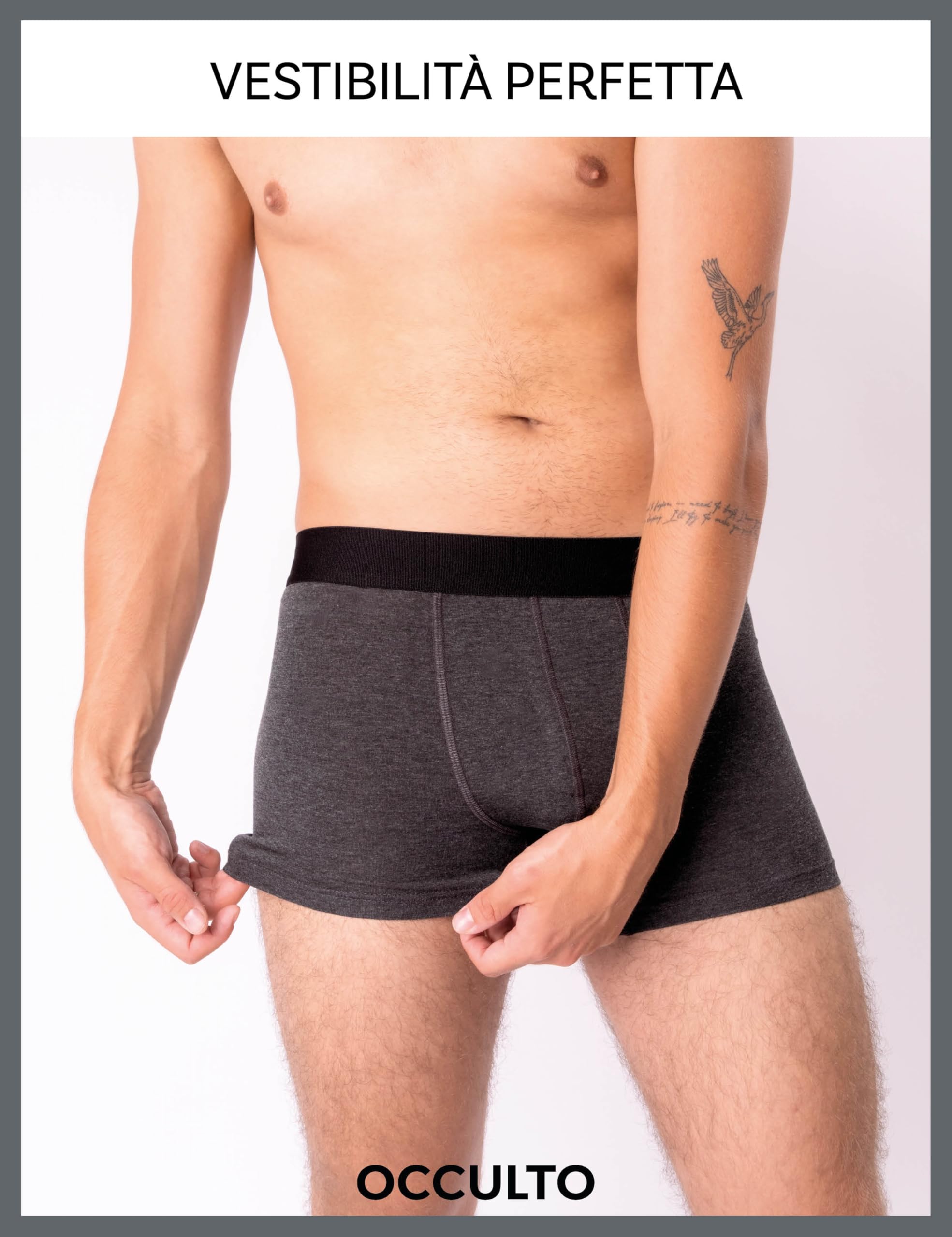 Occulto Boxer bambù Uomo Pacco da 5 (Modello: Bryan)