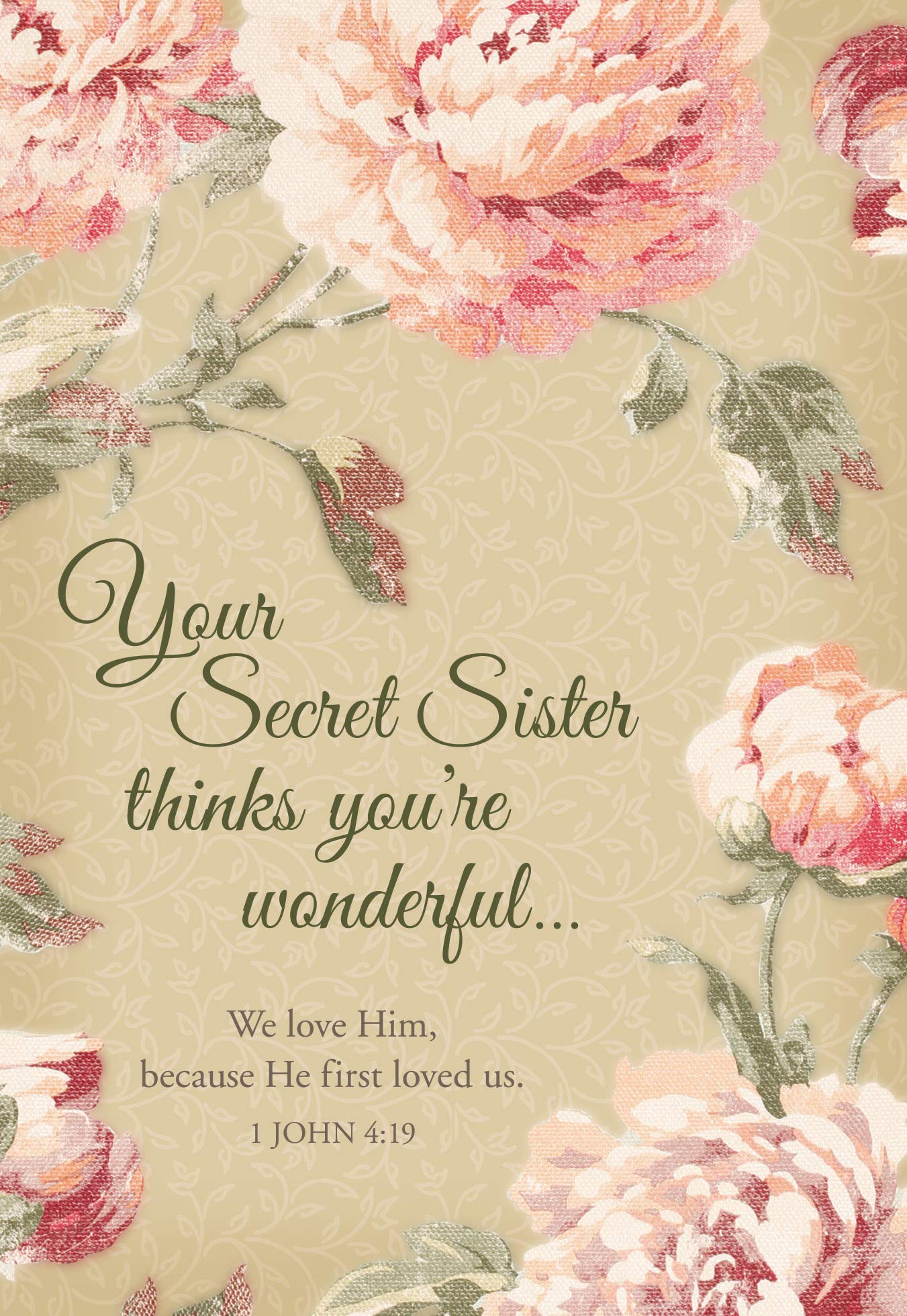 Secret Sister – Tarjetas de felicitación en caja para todas las ocasiones – Escritura mixta – (caja de 12)