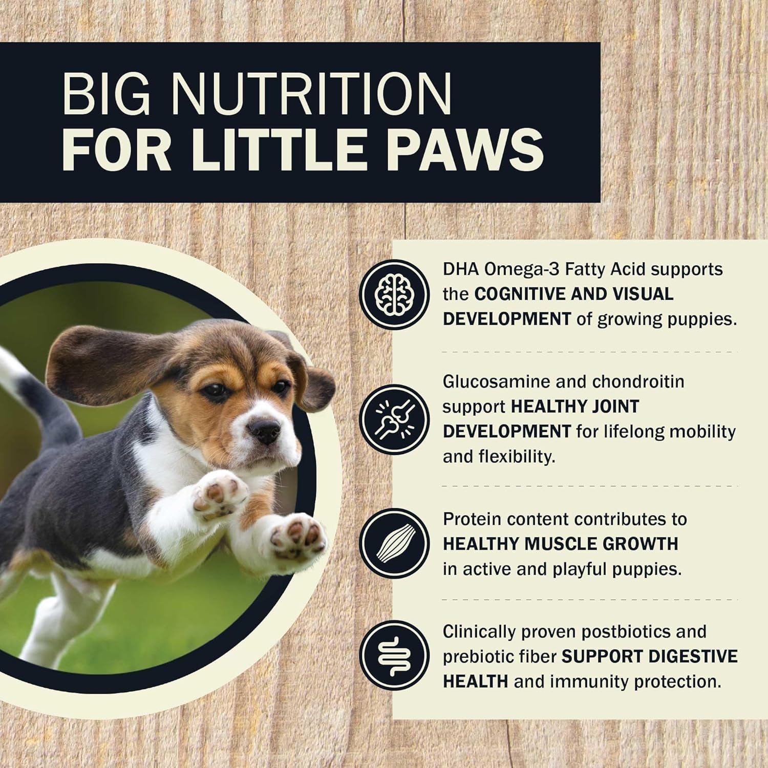 Redbarn Bundle for Puppies - Premium Air Dried Powerfood Puppy Food Chicken Recipe + Beef Bully Rings Chew Sticks