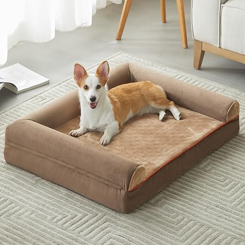BFPETHOME Camas lavables para perros medianos, cama ortopédica para perros medianos, sofá cama para perros grandes con funda extraíble lavable,