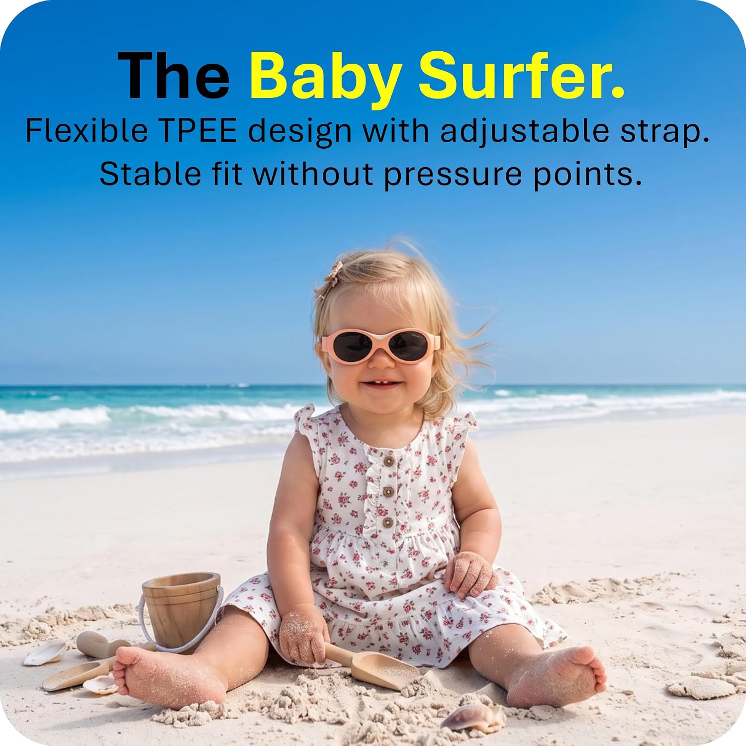 Mausito Baby Sunglasses (0-24 months) | Flexible design with UV400