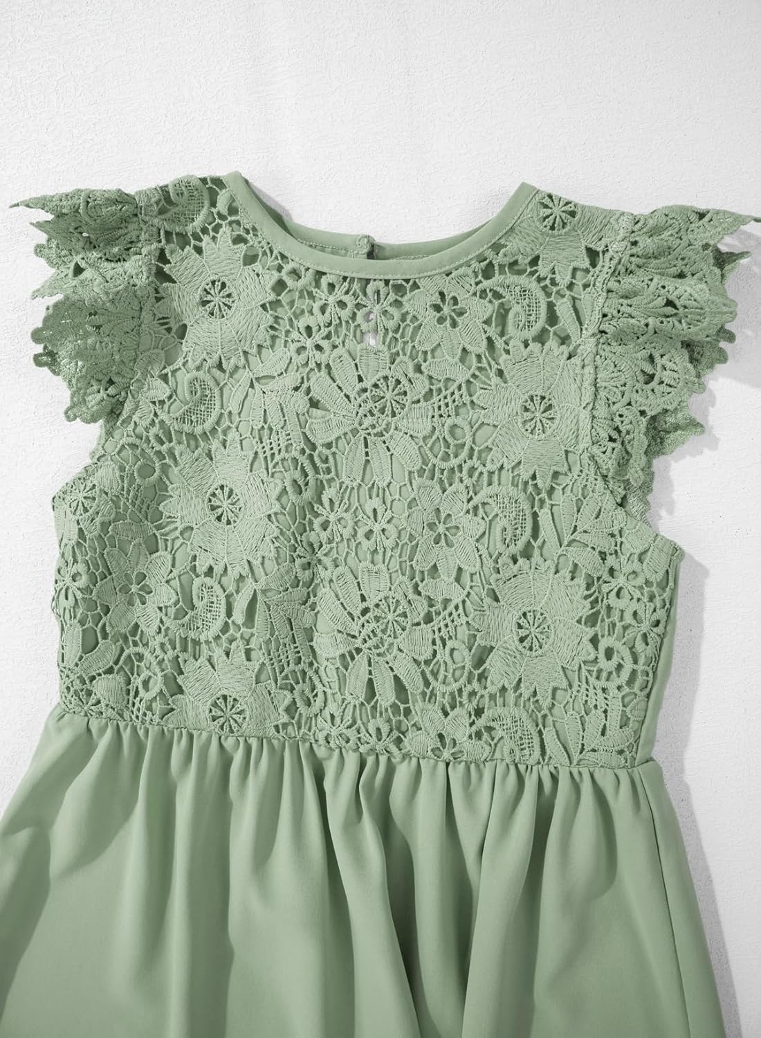 blibean Teen Girls Flower Dresses Semi Formal Sleeveless Wedding Dress Size 6-15 Years - Image 5