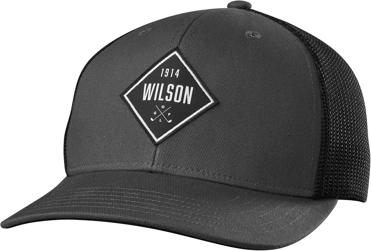 1914 Snapback Golf Hat - Grey/Black, OSFA