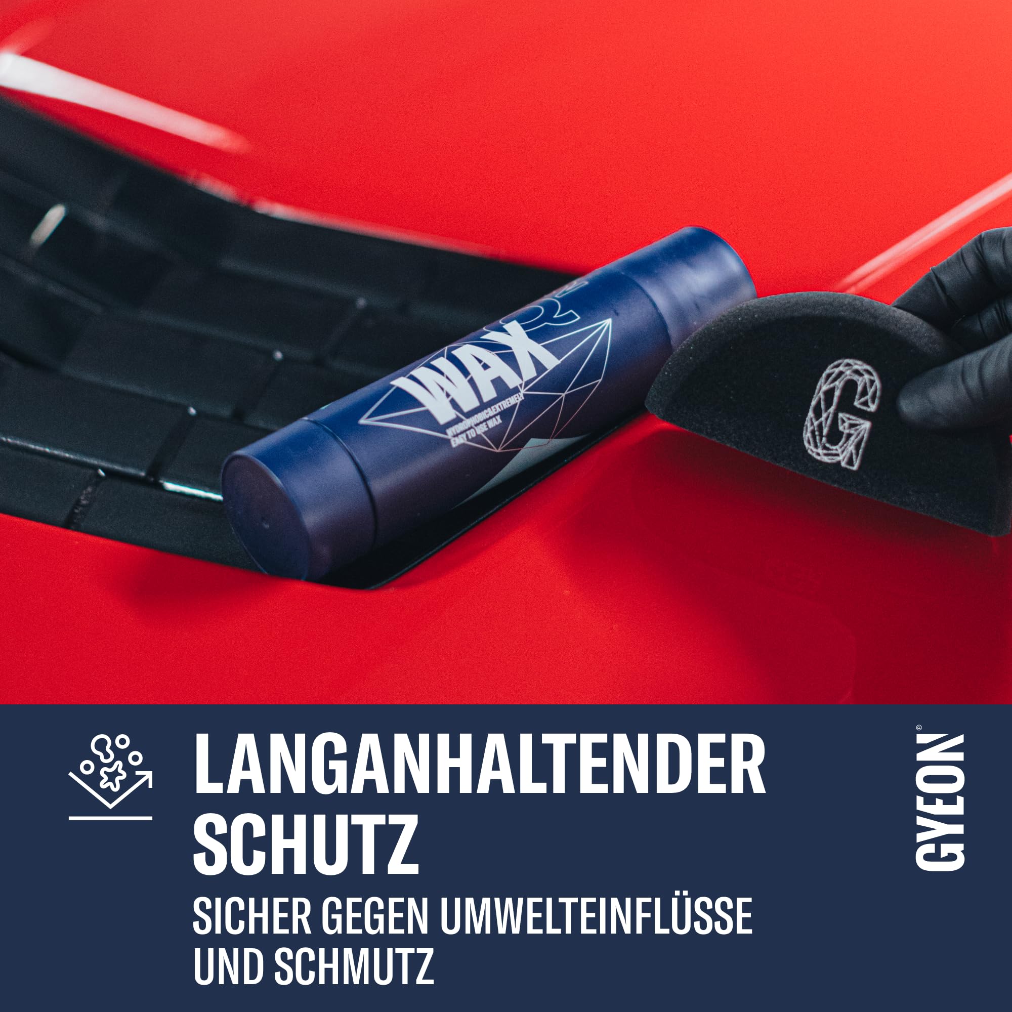 Gyeon Q² Wax - Autowachs - Hochglanz Finish, langanhaltender Schutz, hydrophobe Versiegelung