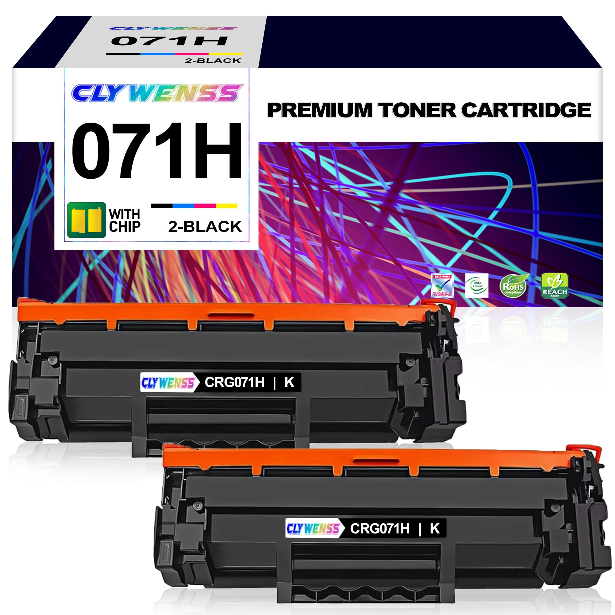 CLYWENSS 071H 071 High Capacity Toner Cartridge Replacement for Canon 071 Black Toner Cartridge for ImageClass LBP122dw MF273dw MF275dw LBP122 LBP120