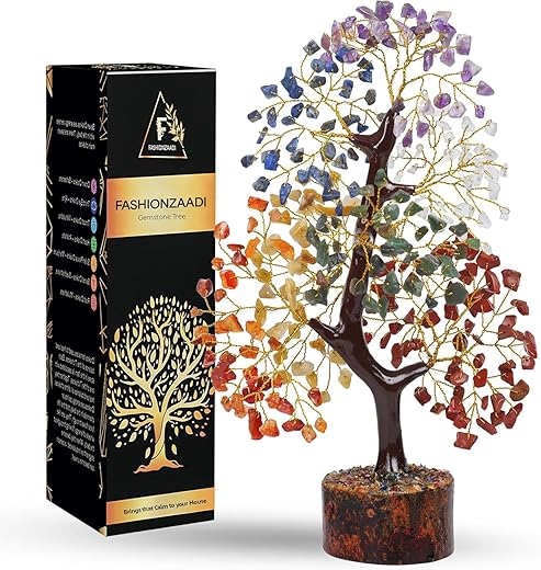 7 Chakra Tree Of Life Decor, Crystal Tree For Positive Energy, Gemstones And Crystals, Womens Birthday Gifts, Feng Shui Tree,...