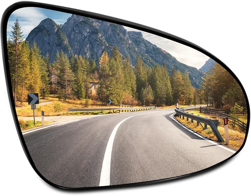 Vidro do retrovisor externo direito SCITOO aquecido e convexo para Toyota Camry, Corolla e Yaris – 1 unidade
