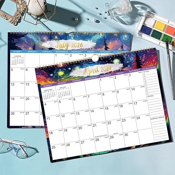 Calendar 2026-2027 - Wall Calendar 26-27, Jul 2026 - Dec 2027, 15 x 11.5