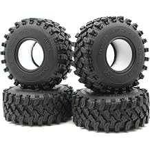 1.3 Inch Sticky Soft Tires 70 * 26mm for TRX-4M SCX24 1/18 1/24 Wheels Upgrades, High Viscosity RC 1.3 Crawler Tires Rubber Tyre C1301